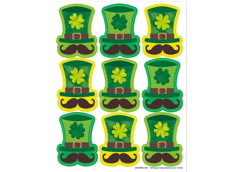 EUREKA St Pat's Hats Giant Stickers*