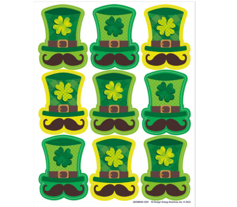 St Pat's Hats Giant Stickers (D)*