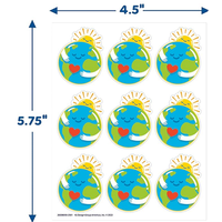 Earth Giant Stickers (D) *