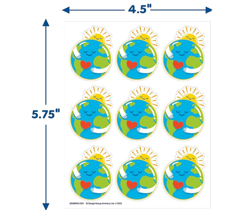 Earth Giant Stickers (D) *
