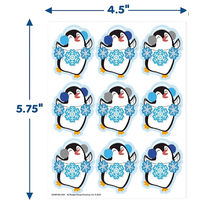 Winter Penguins Giant Stickers (D)*