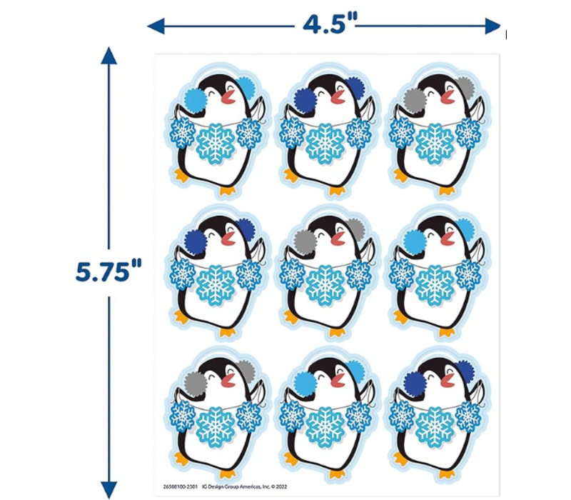 Winter Penguins Giant Stickers (D)*