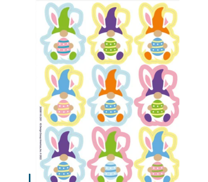 Easter Gnomes Giant Stickers (D)*