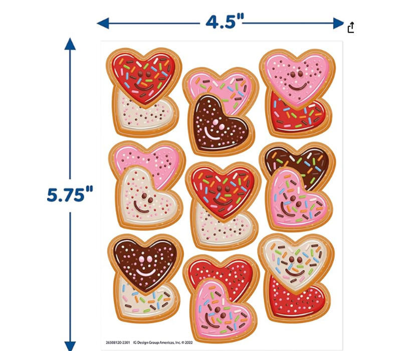 Love Valentine's Day Giant Stickers (D)*