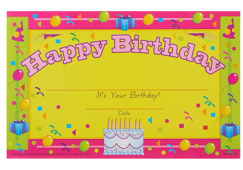 EUREKA Happy Birthday Recognition Awards (D)*