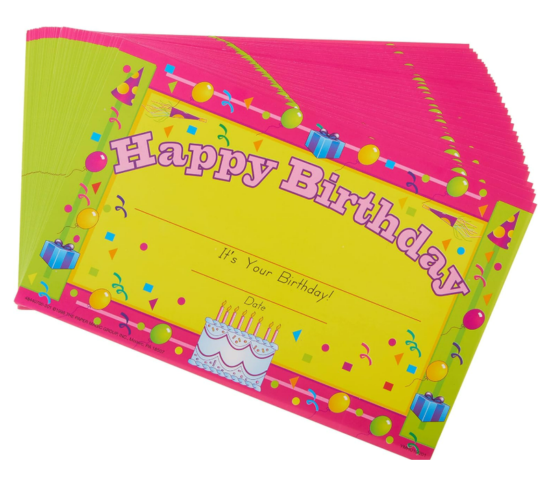 Happy Birthday Recognition Awards*