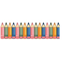 S'Cool Era Die-Cut Pencils Deco Trim (D)*