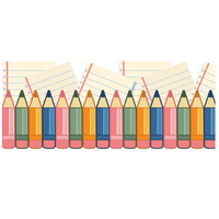 S'Cool Era Die-Cut Pencils Deco Trim*