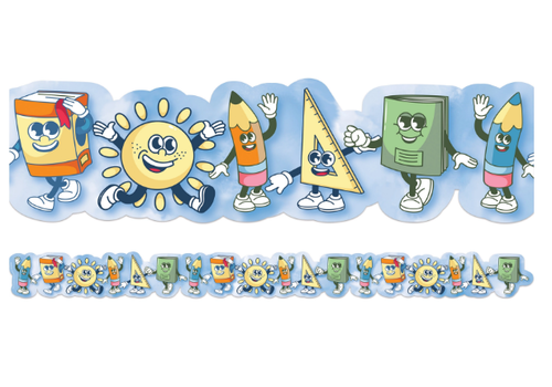 EUREKA S'Cool Era Characters Extra Wide Deco Trim (D)*