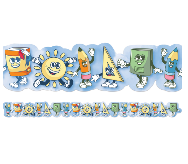 S'Cool Era Characters Extra Wide Deco Trim (D)*