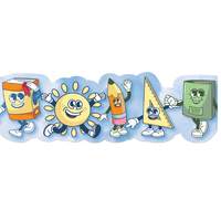 S'Cool Era Characters Extra Wide Deco Trim (D)*