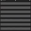 Black 7 Pocket Chart (28" x 28")