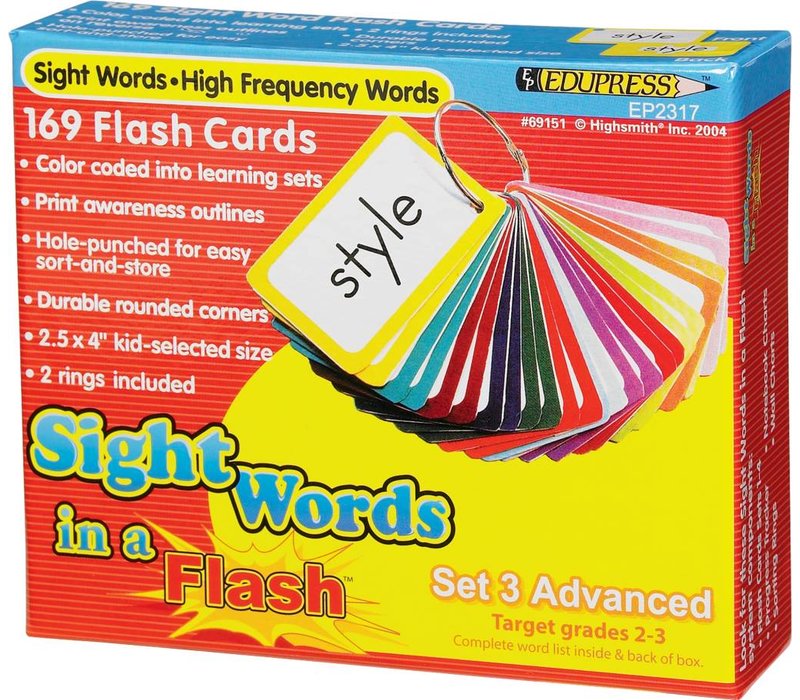 Sight Words In  a Flash - Set 3