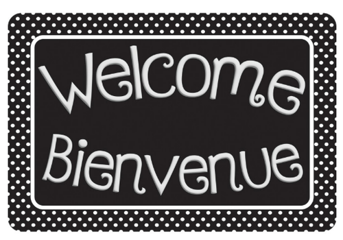 ASHLEY PRODUCTIONS Welcome / Bienvenue  Floor Mat* (15.5" x23.5") *