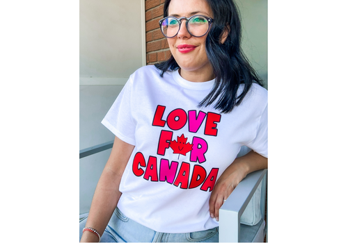 Lessons In Positivity Sale Rack - Love For Canada Tee - medium