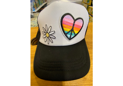 Lessons In Positivity Peace and Love Patch Hat*