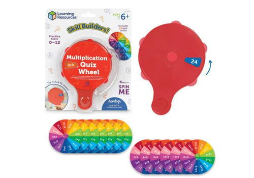 Learning Resources Skill Builders! Multiplication Quiz Wheel