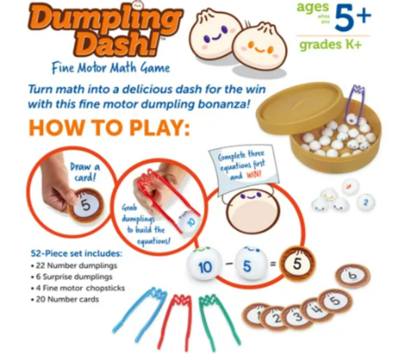 Dumpling Dash Fine Motor Math Game*