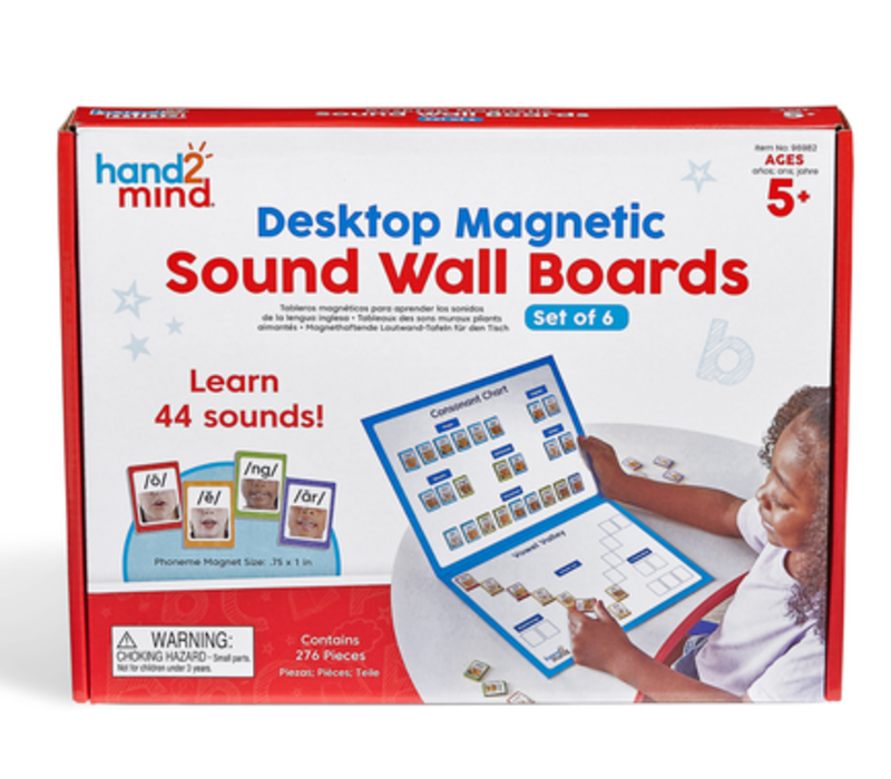 Desktop Magnetic Sound Wall Boards, Set of 6*