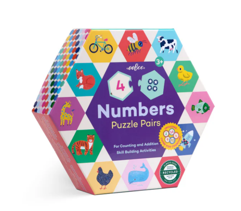 Numbers Hexagon Puzzle Pairs*