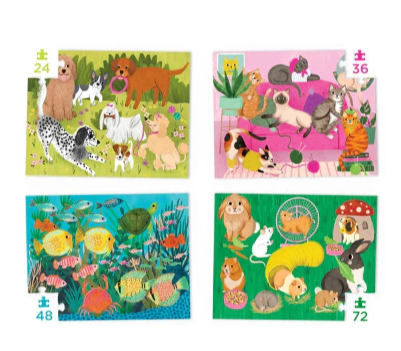 Crocodile Creek Four Puzzle - Playful Pets*
