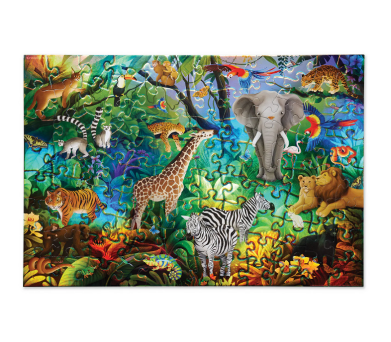 Jungle Paradise - 100-Piece Holographic Puzzle