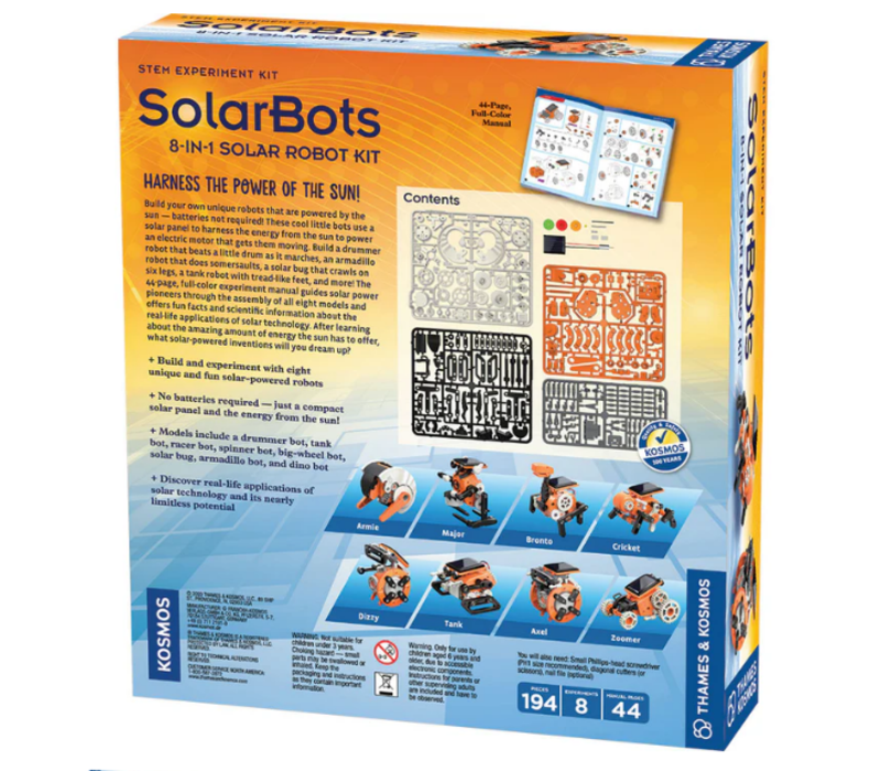 SolarBots: 8-in-1 Solar Robot Kit*