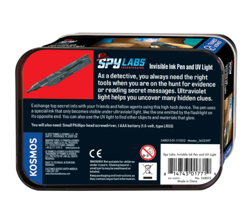 Spy Labs: Invisible Ink Pen and UV Light*