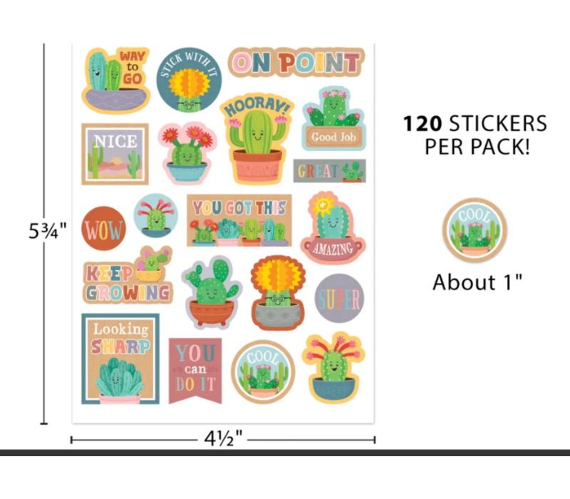 Happy Cactus Crew Stickers*