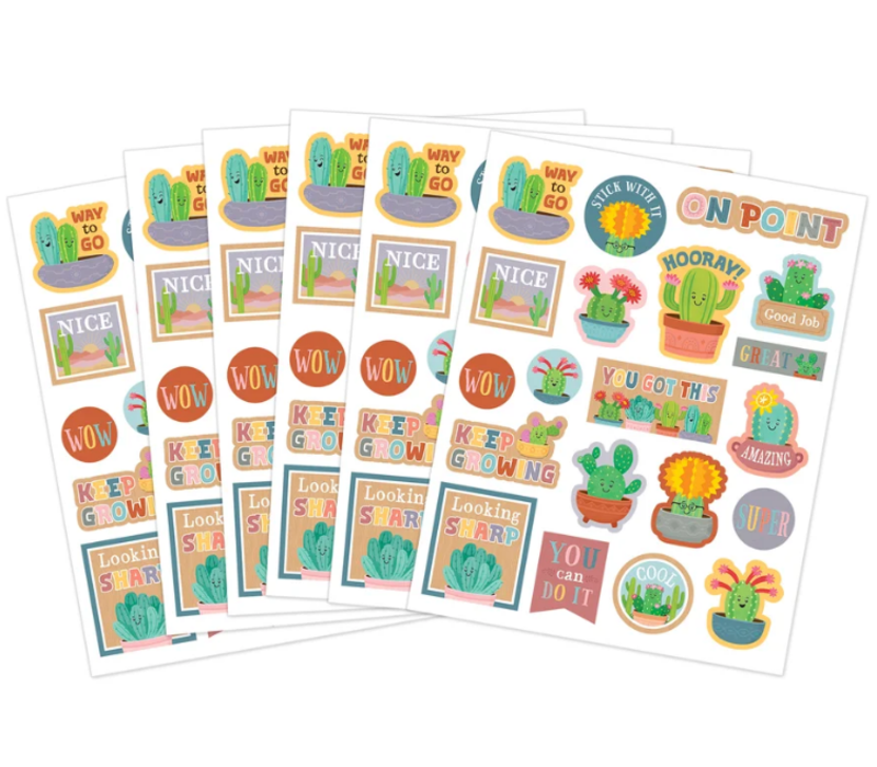Happy Cactus Crew Stickers*