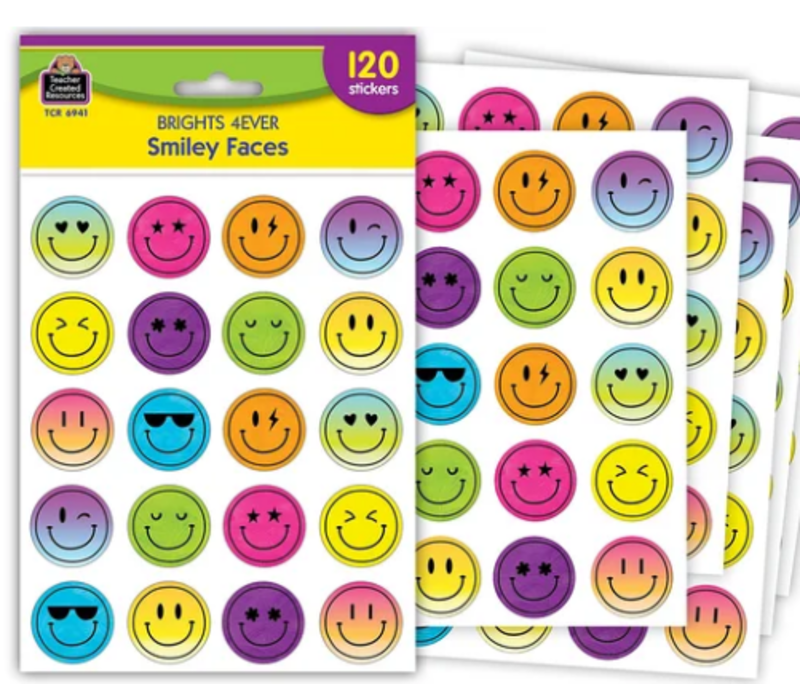 Brights 4Ever Smiley Faces Stickers