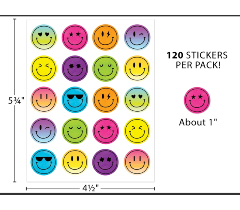 Brights 4Ever Smiley Faces Stickers