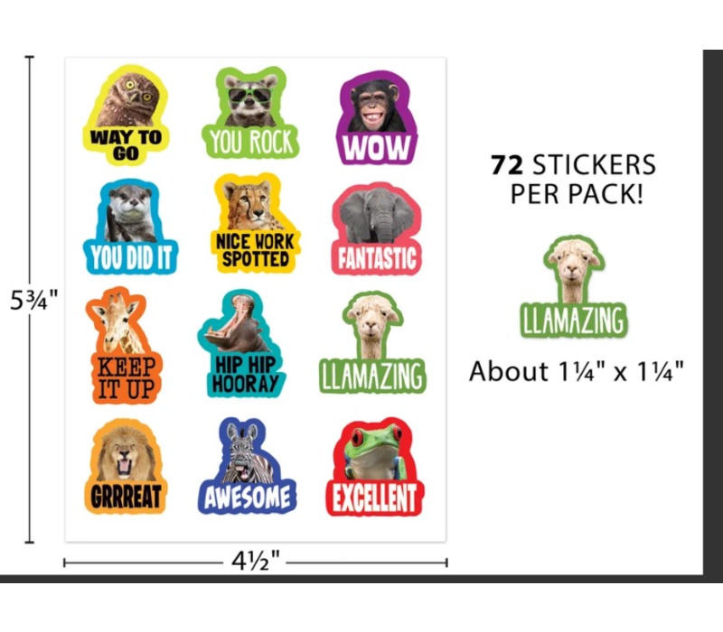 Go Wild Animals Stickers*