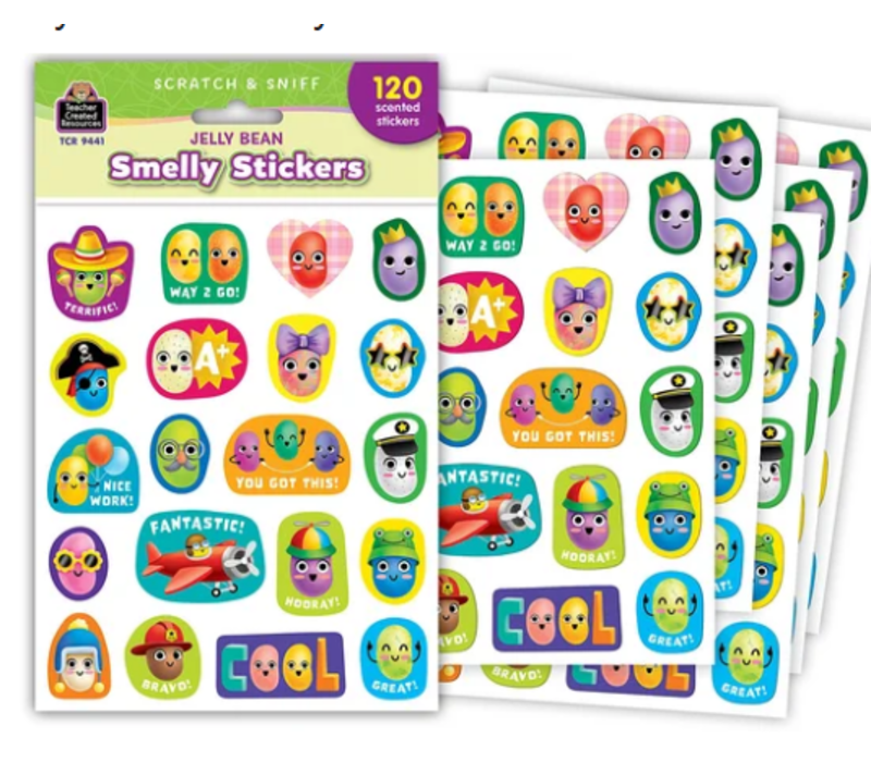 Jelly Bean Smelly Stickers*