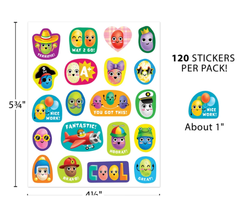 Jelly Bean Smelly Stickers*