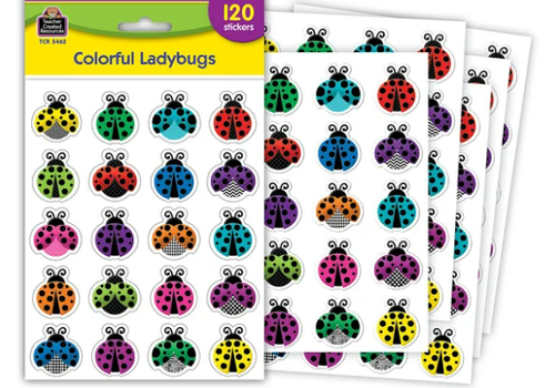 Teacher Created Resources Colorful Ladybugs Stickers*