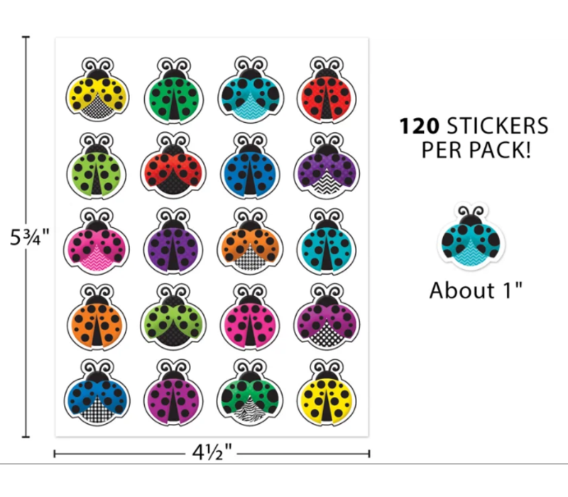 Colorful Ladybugs Stickers*