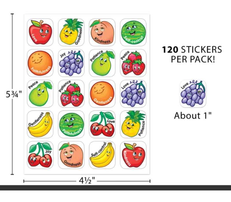 Fruit of the Spirit Stickers*