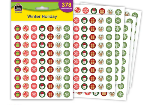 Teacher Created Resources Winter Holiday Mini Stickers*