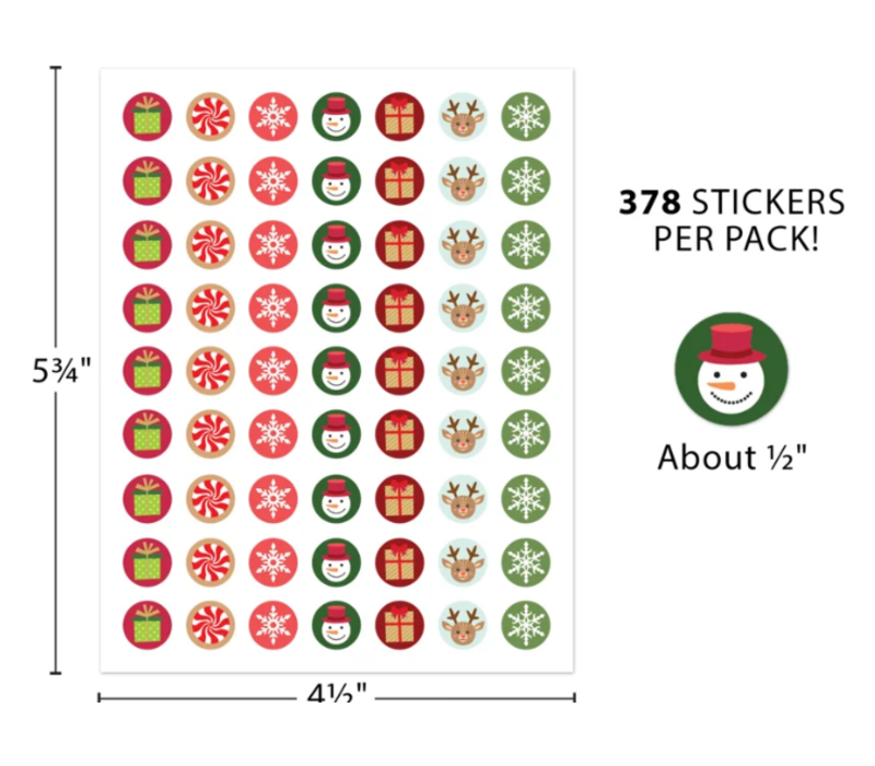 Winter Holiday Mini Stickers*