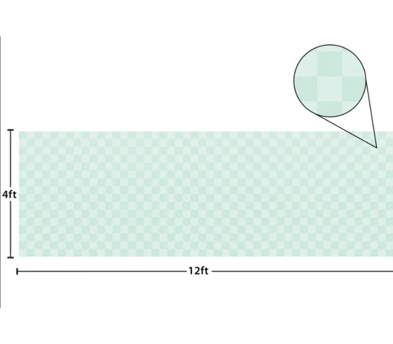 Better Than Paper Bulletin Board Roll-Green Checkers *
