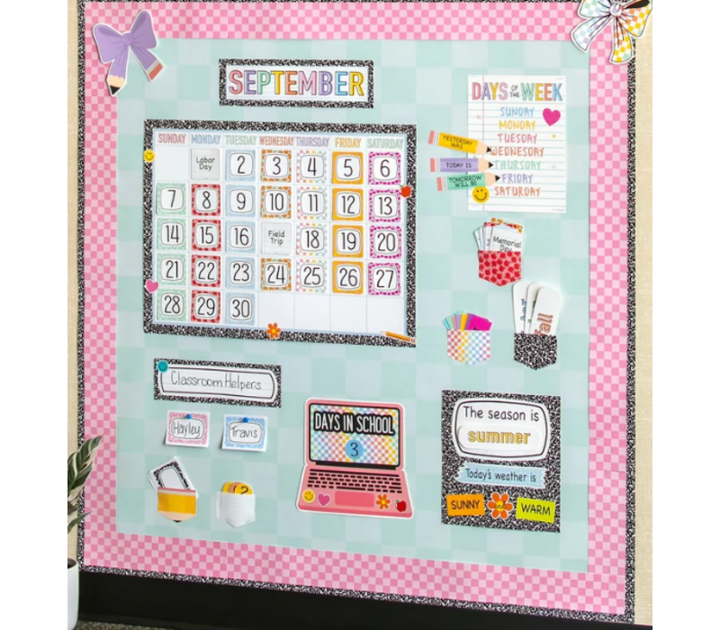 Better Than Paper Bulletin Board Roll-Green Checkers *