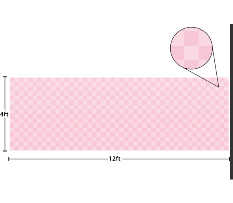 Better Than Paper Bulletin Board Roll-  Pink Checkers *