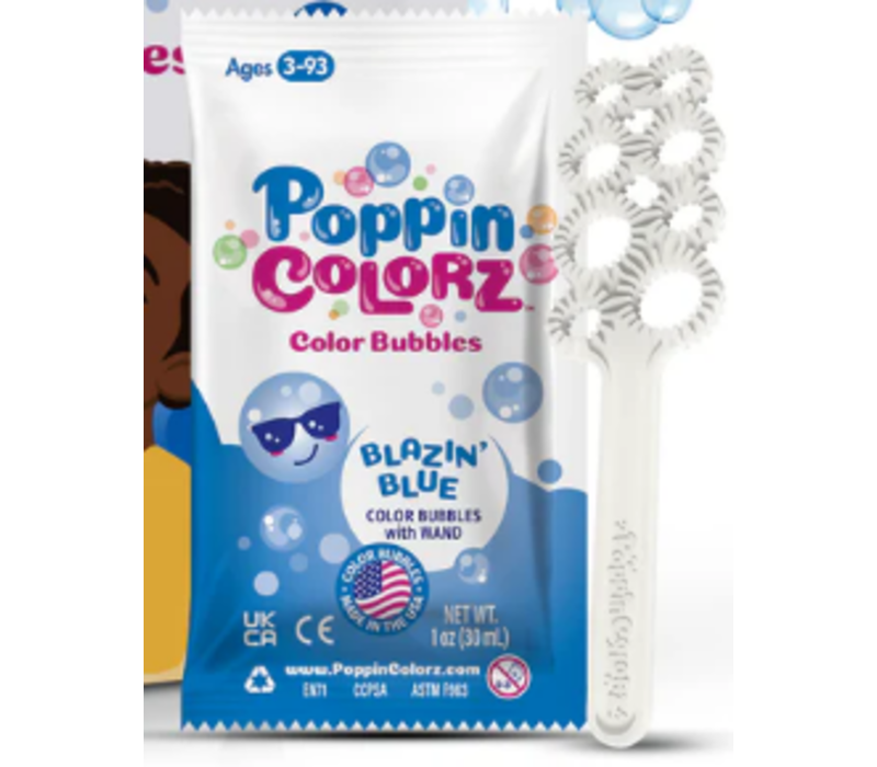PoppinColorz Blazin' Blue Color Bubbles*- sold individually*