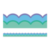 Cool Waves Scalloped Bulletin Board Borders