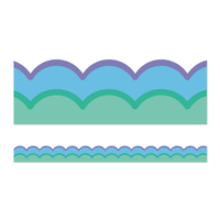 Cool Waves Scalloped Bulletin Board Borders*