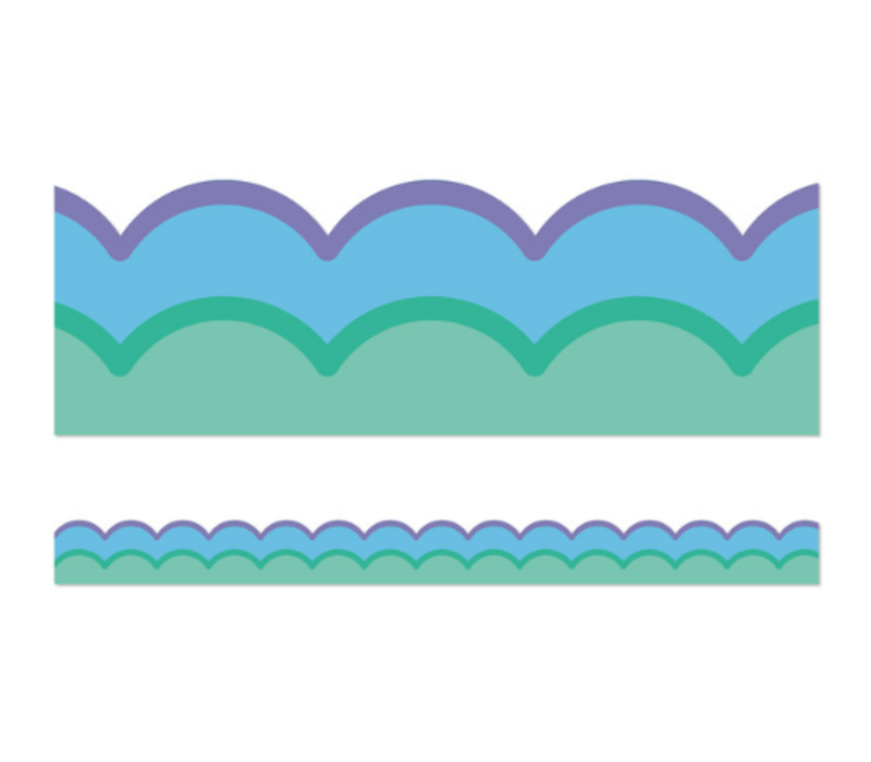 Cool Waves Scalloped Bulletin Board Borders*