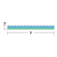 Cool Waves Scalloped Bulletin Board Borders*