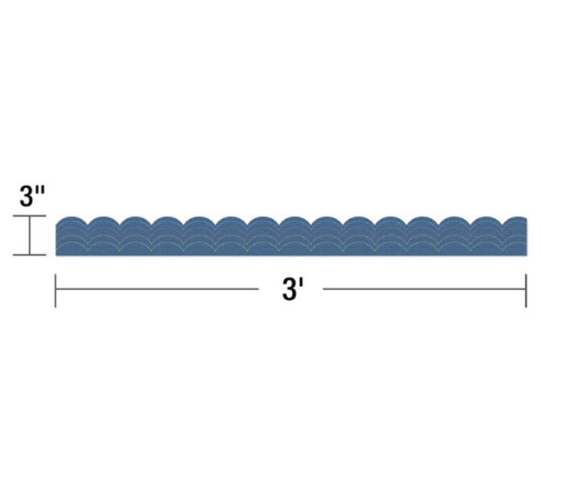 Denim Scalloped Bulletin Board Borders*