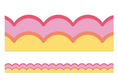 Carson Dellosa Warm Waves Scalloped Bulletin Board Borders* Carson Dellosa Warm Waves Scalloped Bulletin Board Borders*